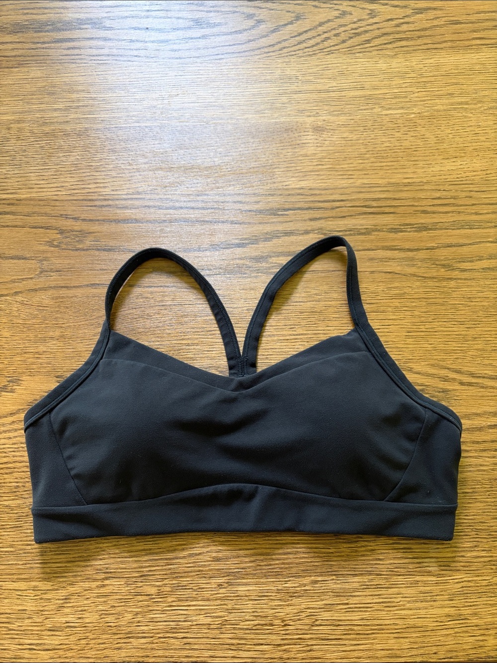 Athleta Black Strappy Wireless Sports Bra.